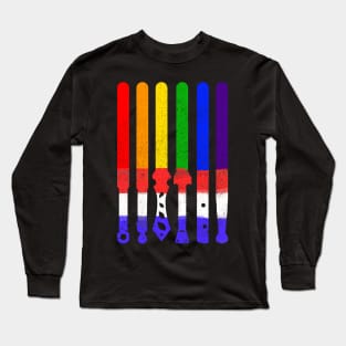 LGBT Gift LGBTQ Gift-LGBT Flag-DressedForDuty Long Sleeve T-Shirt